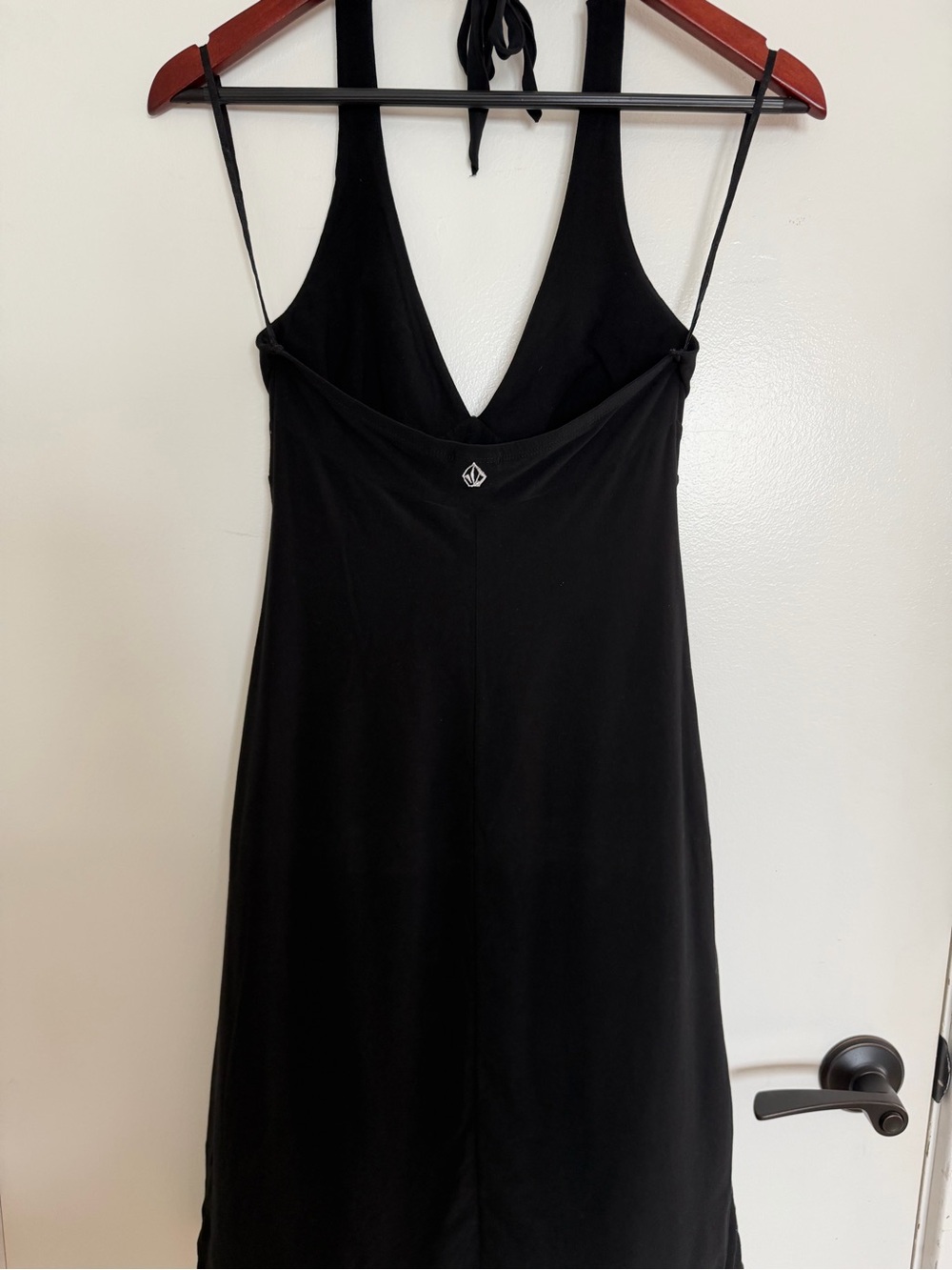 Volcom Black Halter V-Neck Mini Dress - Picture 2 of 5
